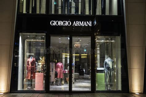 armani clothing store.